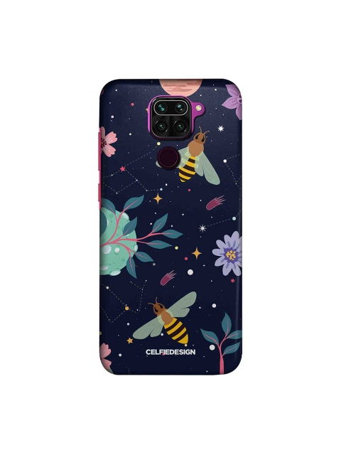

macmerise Navy Blue Space Bees Xiaomi Redmi Note 9 Back Cover