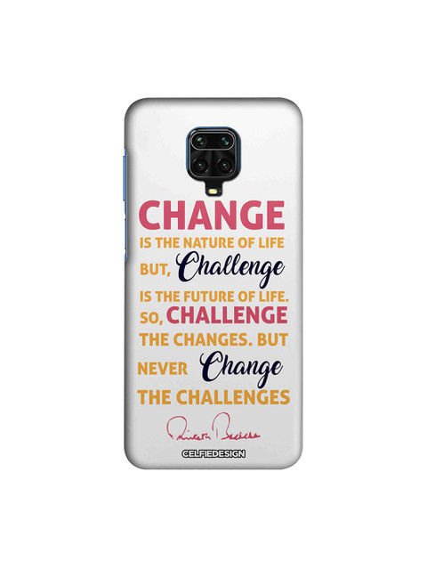 

macmerise Grey Challenge AB Quotes Xiaomi Redmi Note 9 Pro Back Cover