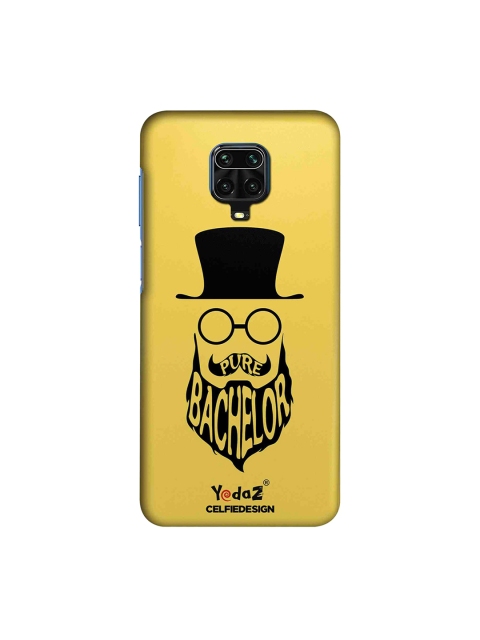 

macmerise Yellow & Black Pure Bachelor Xiaomi Redmi Note 9 Pro Back Cover