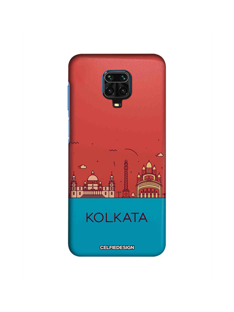 

macmerise Kolkata Skyline Xiaomi Redmi Note 9 Pro Back Cover, Pink