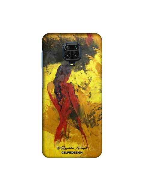 

macmerise Yellow & Red Lady in Red Xiaomi Redmi Note 9 Pro Max Back Cover