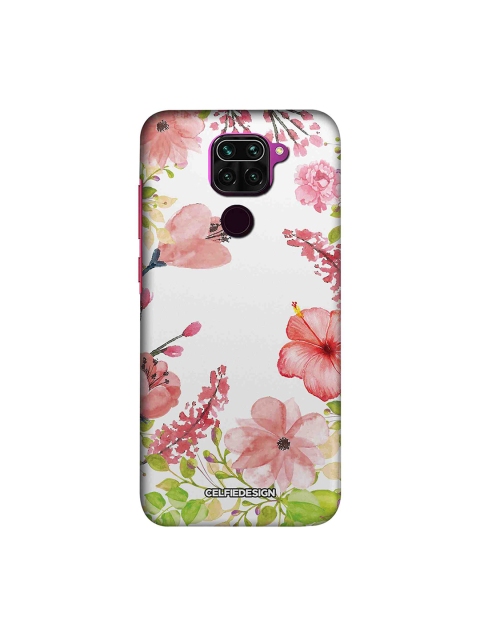 

macmerise White & Pink Aquarelle Gardens Xiaomi Redmi Note 9 Back Cover