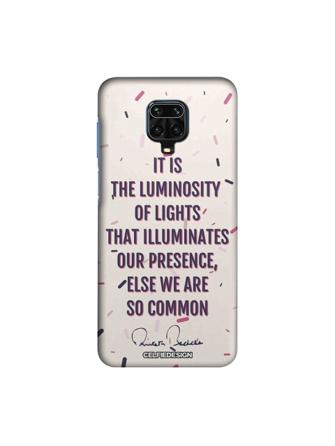 

macmerise Off-White Presence AB Quotes Xiaomi Redmi Note 9 Pro Max Back Cover