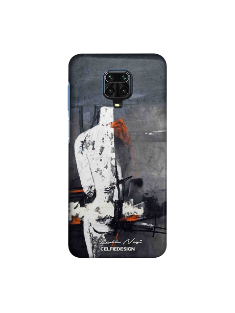 

macmerise Charcoal Grey & Off-White New Open World Redmi Note 9 Pro Max Back Cover