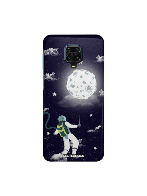 

macmerise Unisex Blue Spaceman Xiaomi Redmi Note 9 Pro Max Back Cover Signature