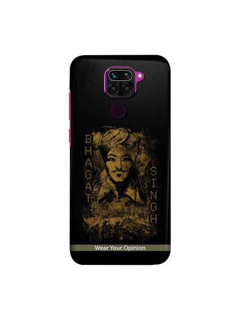 

macmerise Black & Brown Wear Your Opinion Bhagat Singh Series Xiaomi Redmi Note 9 Back Cover