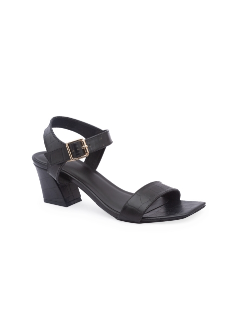 

Sole To Soul Women Black Solid Block Heels