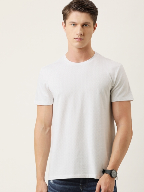 

Calvin Klein Jeans Men Off-White Printed Round Neck T-shirt