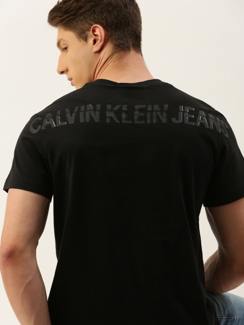 

Calvin Klein Jeans Men Black Printed Round Neck T-shirt