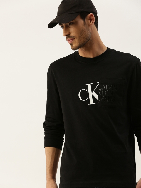 

Calvin Klein Jeans Men Black Printed Round Neck T-shirt