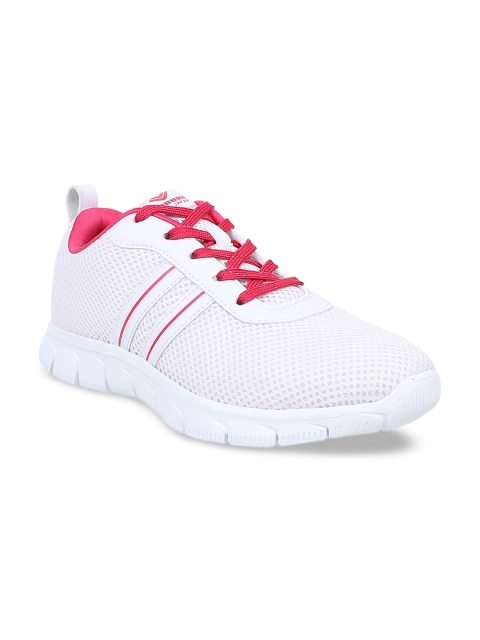 

Yuuki Women White & Fuchsia Pink Mesh Running Shoes