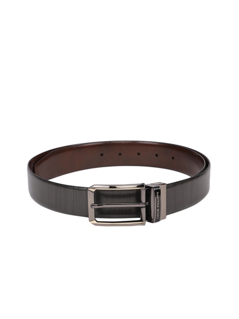 

Louis Philippe Men Black & Brown Solid Reversible Leather Belt