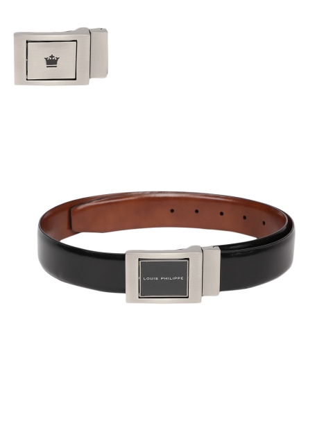 

Louis Philippe Men Black & Brown Solid Reversible Leather Belt