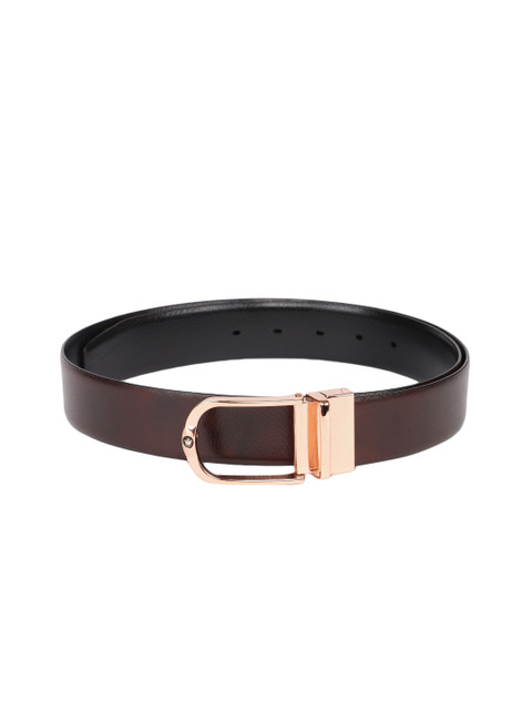 

Louis Philippe Men Black & Brown Solid Reversible Leather Belt