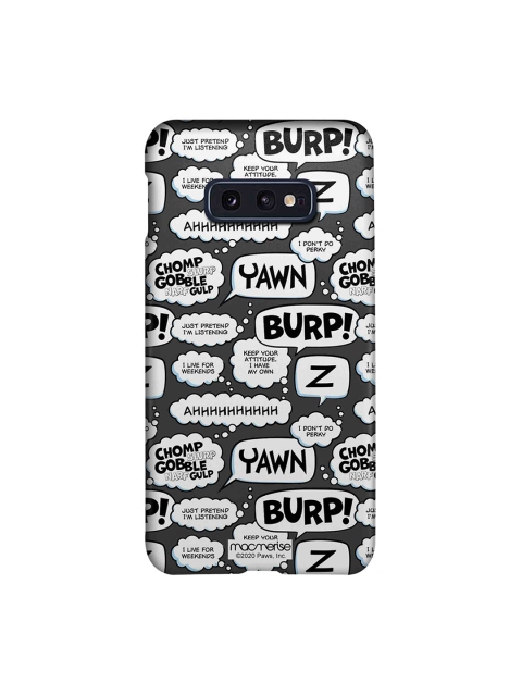 

macmerise Grey & White Moods of Garfield Grey Samsung S10E Back Cover