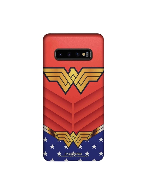 

macmerise Red & Blue DC Comics Suit up Wonder Woman Samsung S10 Plus Back Cover
