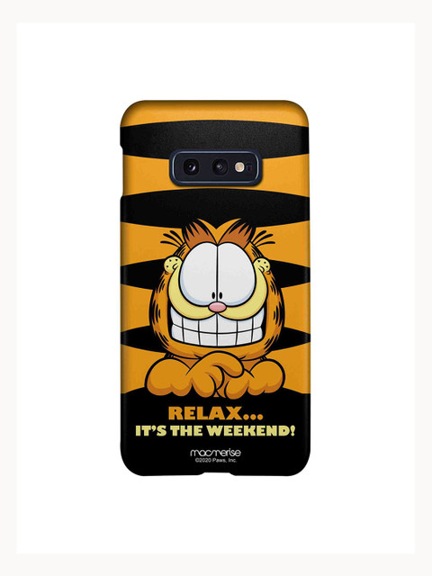 

macmerise Yellow & White Weekend Samsung S10E Garfield Back Cover