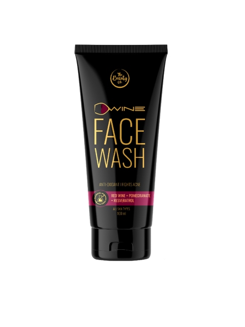 

The Beauty Co. D'wine Red Wine, Pomegranate & Resveratrol Face Wash, 100ml, Black