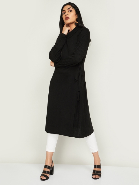 

Melange by Lifestyle Black Solid Tunic