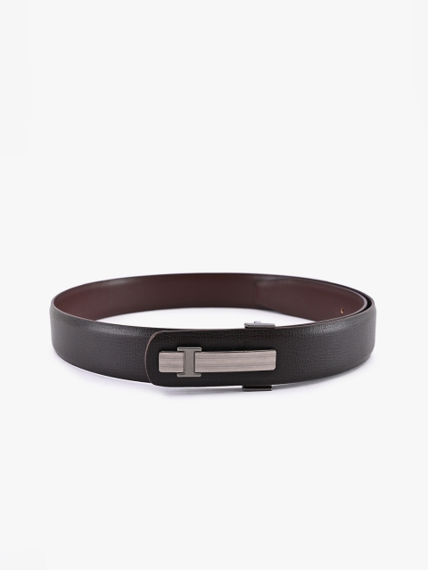 

BuckleUp Men Brown Solid Leather Belt