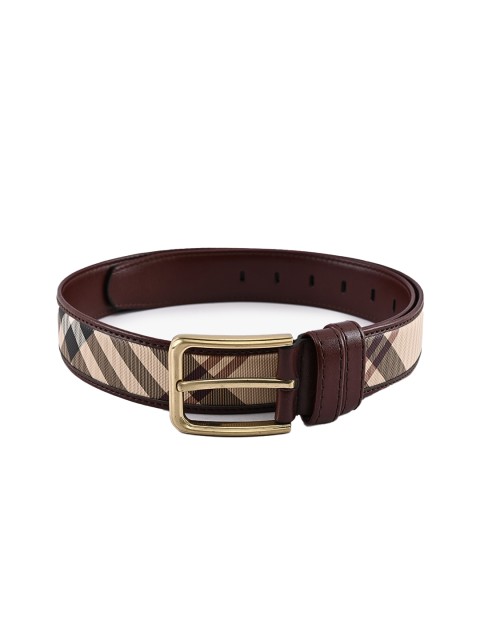 

BuckleUp Men Brown Printed Belt