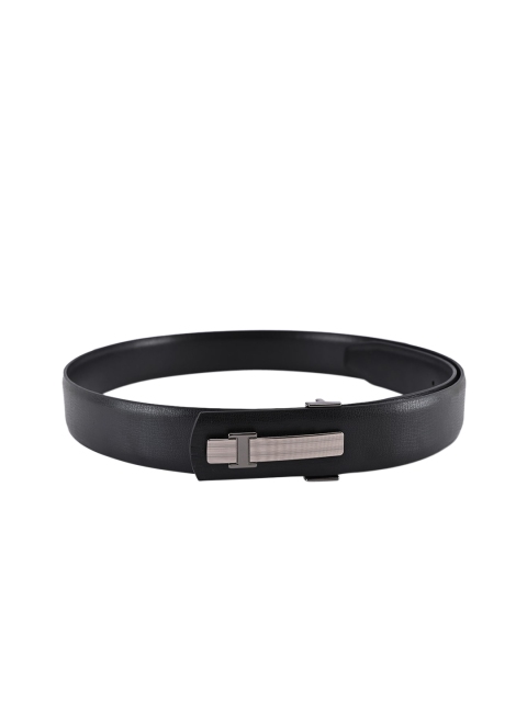 

BuckleUp Men Black Solid Belt