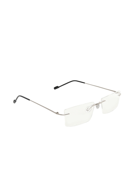 

CRIBA Unisex Rectangle Rimless UV Protected Lens Sunglasses ODY_GOLD_001