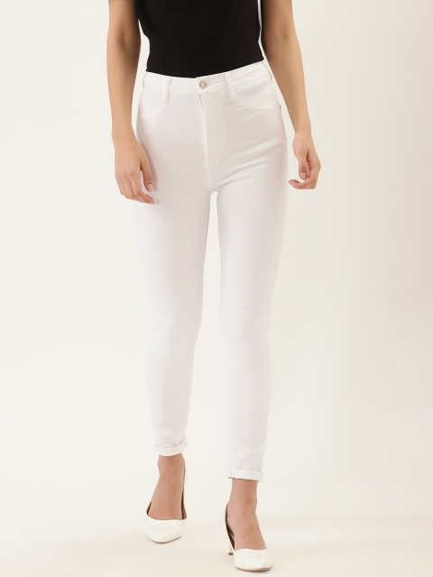 

Malachi Women White Skinny Fit High-Rise Clean Look Stretchable Jeans
