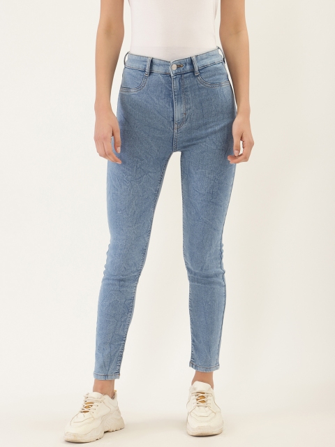 

Malachi Women Blue Skinny Fit High-Rise Clean Look Stretchable Cropped Jeans