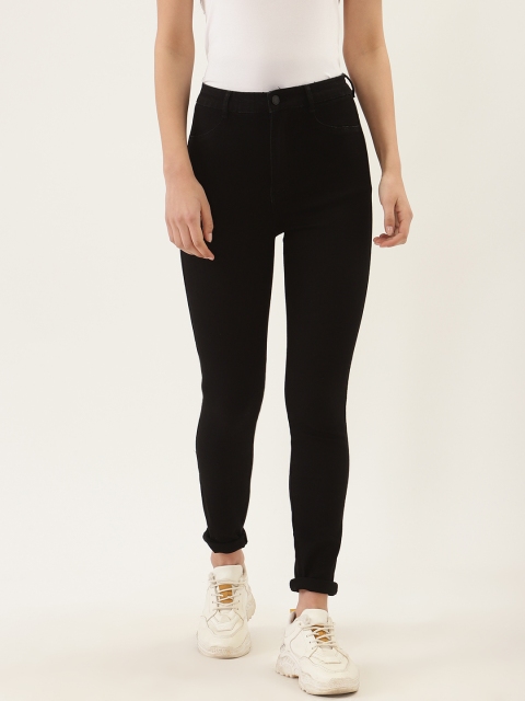 

Malachi Women Black Skinny Fit High-Rise Clean Look Stretchable Jeans