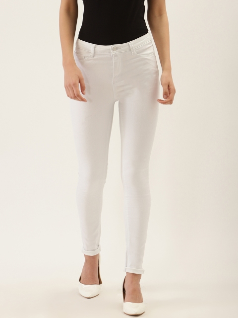 

Malachi Women White Skinny Fit Mid-Rise Clean Look Stretchable Jeans