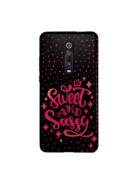 

macmerise Balck & Red Macmerise Illustrations Sweet And Sassy Xiaomi Redmi K20 Pro Back Case, Black