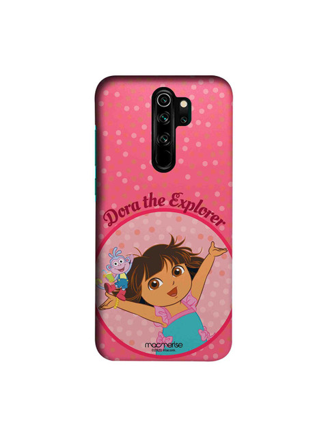 

macmerise Pink & Blue Cartoon Characters Joyful Dora Xiaomi Redmi Note 8 Pro Back Case