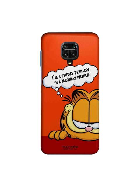 

macmerise Red & White Friday Garfield Xiaomi Redmi Note 9 Pro Max Back Case