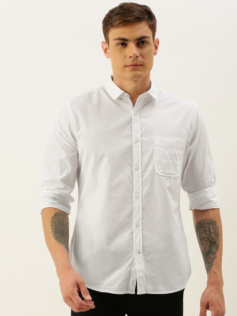 

INVICTUS Men White Slim Fit Casual Shirt