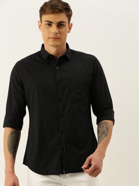 

INVICTUS Men Black Slim Fit Casual Shirt