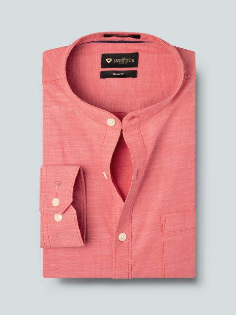 

INVICTUS Men Red Regular Fit Solid Formal Shirt