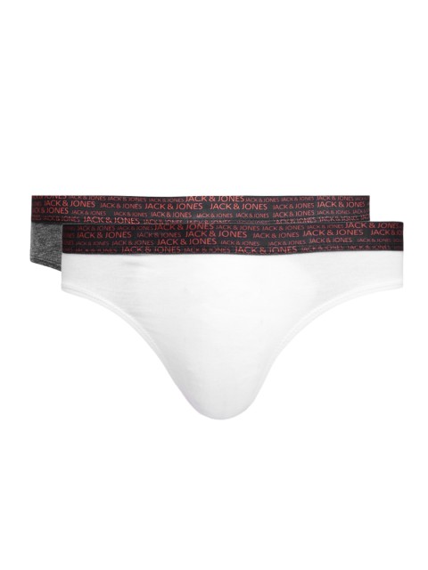 

Jack & Jones Men Pack of 2 Basic Briefs 1768921005, Grey