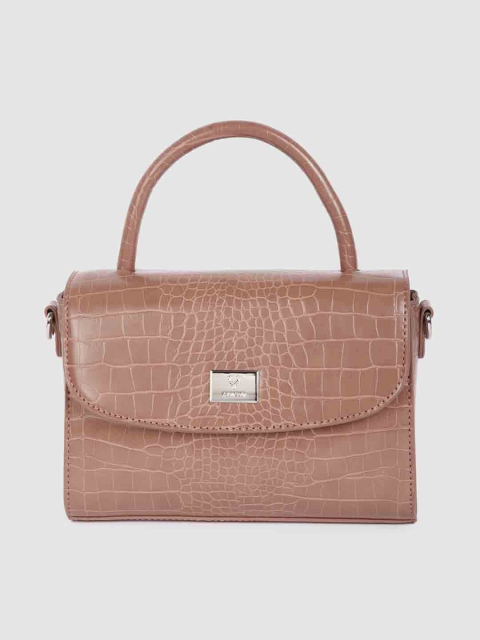 

Allen Solly Pink Textured Satchel