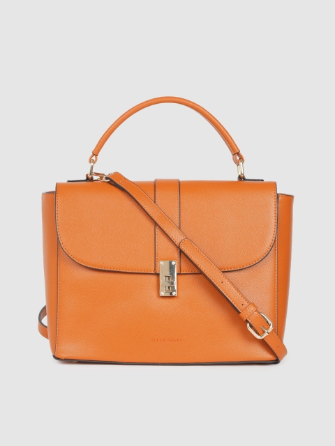 

Allen Solly Tan Brown Solid Satchel