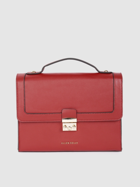 

Allen Solly Red Solid Satchel