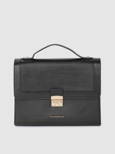 

Allen Solly Black Solid Satchel