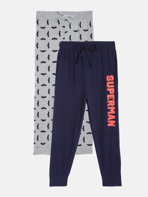 

Eteenz Boys Pack Of 2 Printed Joggers, Navy blue