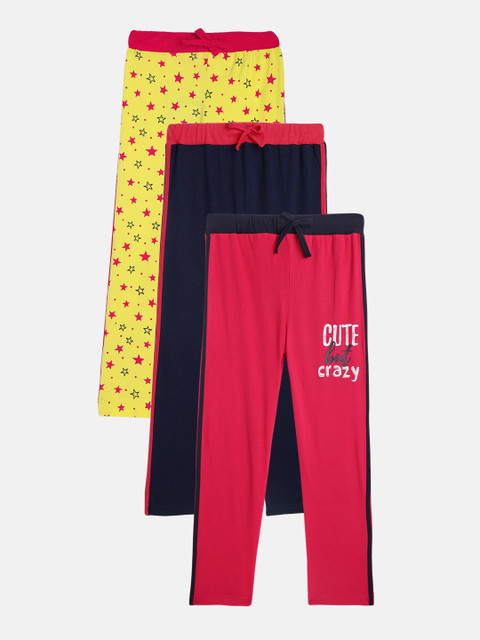 

Eteenz Girls Pack of 3 Track Pants, Multi
