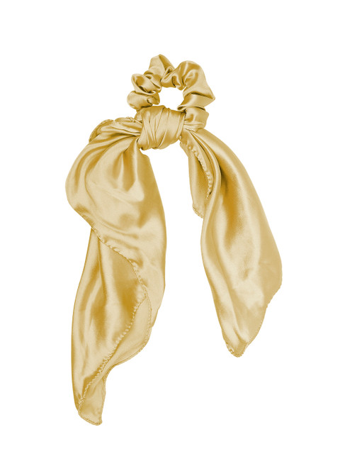 

ONE on ONE Women Gold-Coloured Solid Scrunchie
