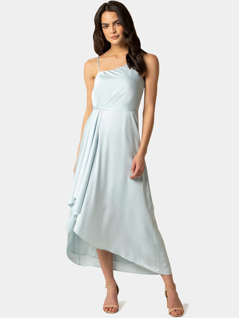 

Forever New Women Blue Solid Fit and Flare Dress