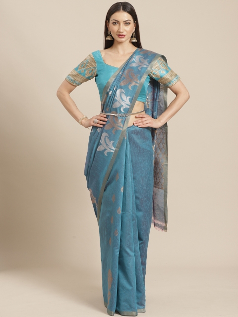 

Chhabra 555 Blue & Pink Dual Tone Woven Design Banarasi Saree