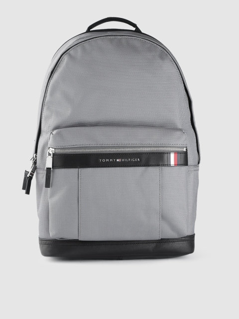 

Tommy Hilfiger Unisex Grey Textured 14 Inch Laptop Backpack