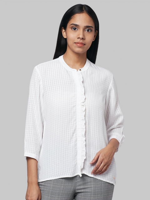 

Park Avenue Woman Women White Solid Top