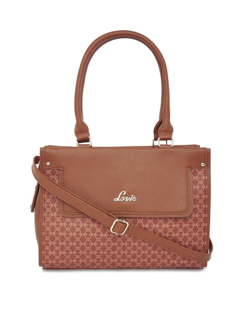 

Lavie Brown Embellished Handheld Bag